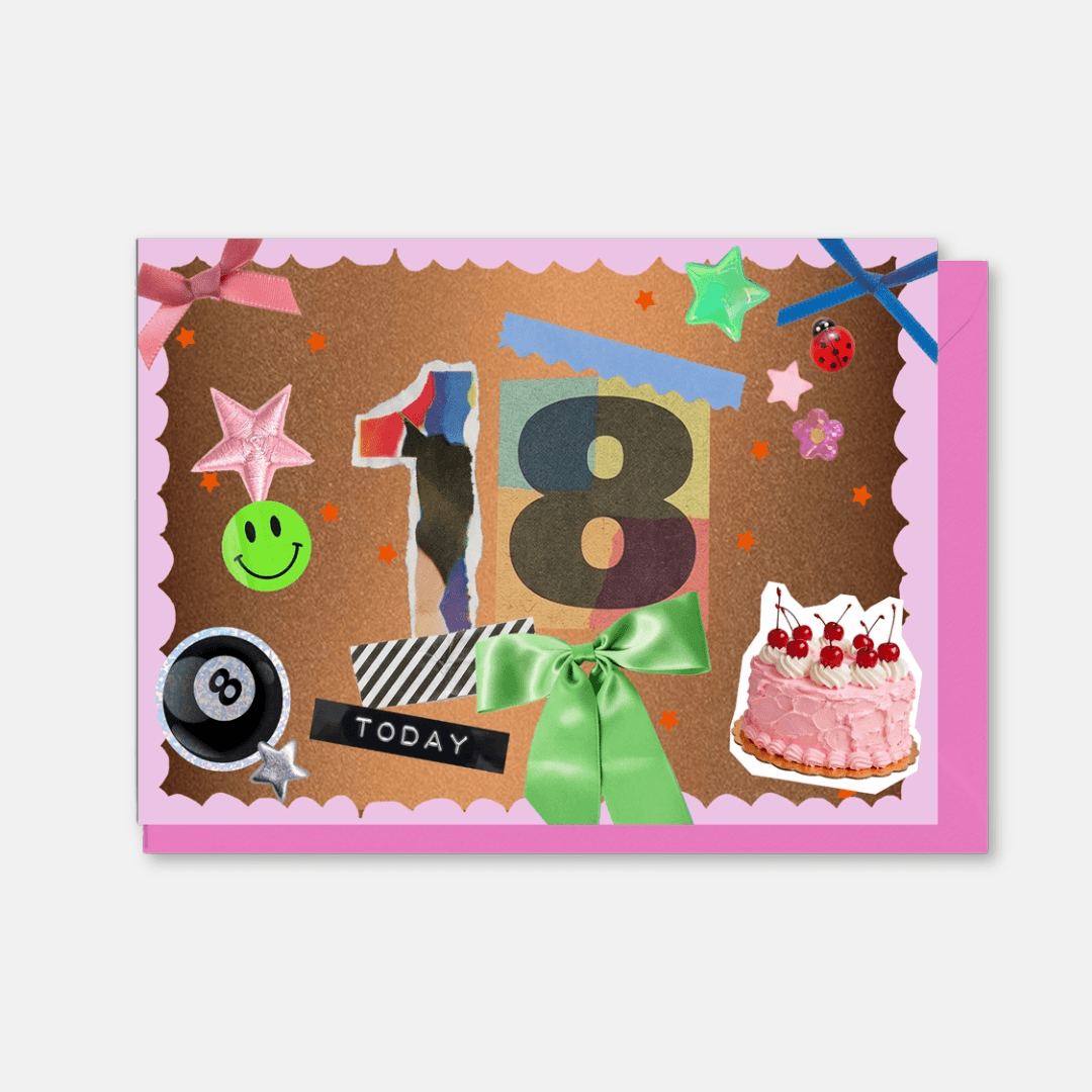 18 Today Junk Journal Greetings Card