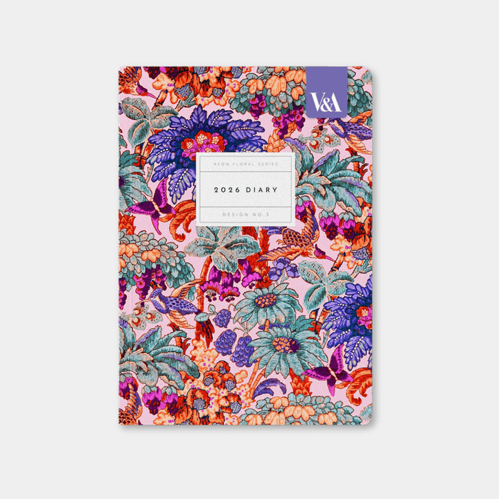 2026 Neon Floral A5 Diary