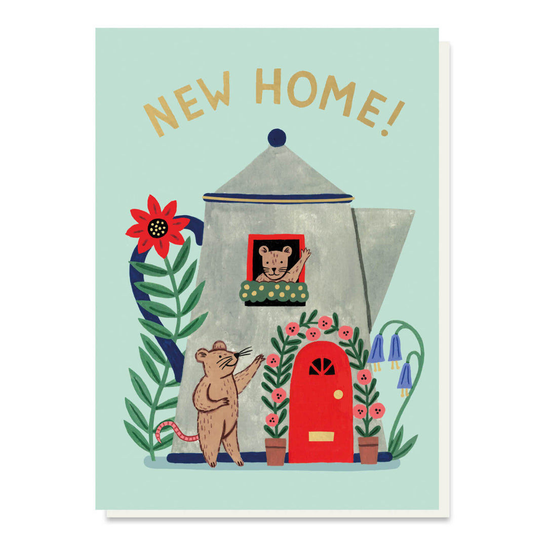 Mouse House Greetings Card