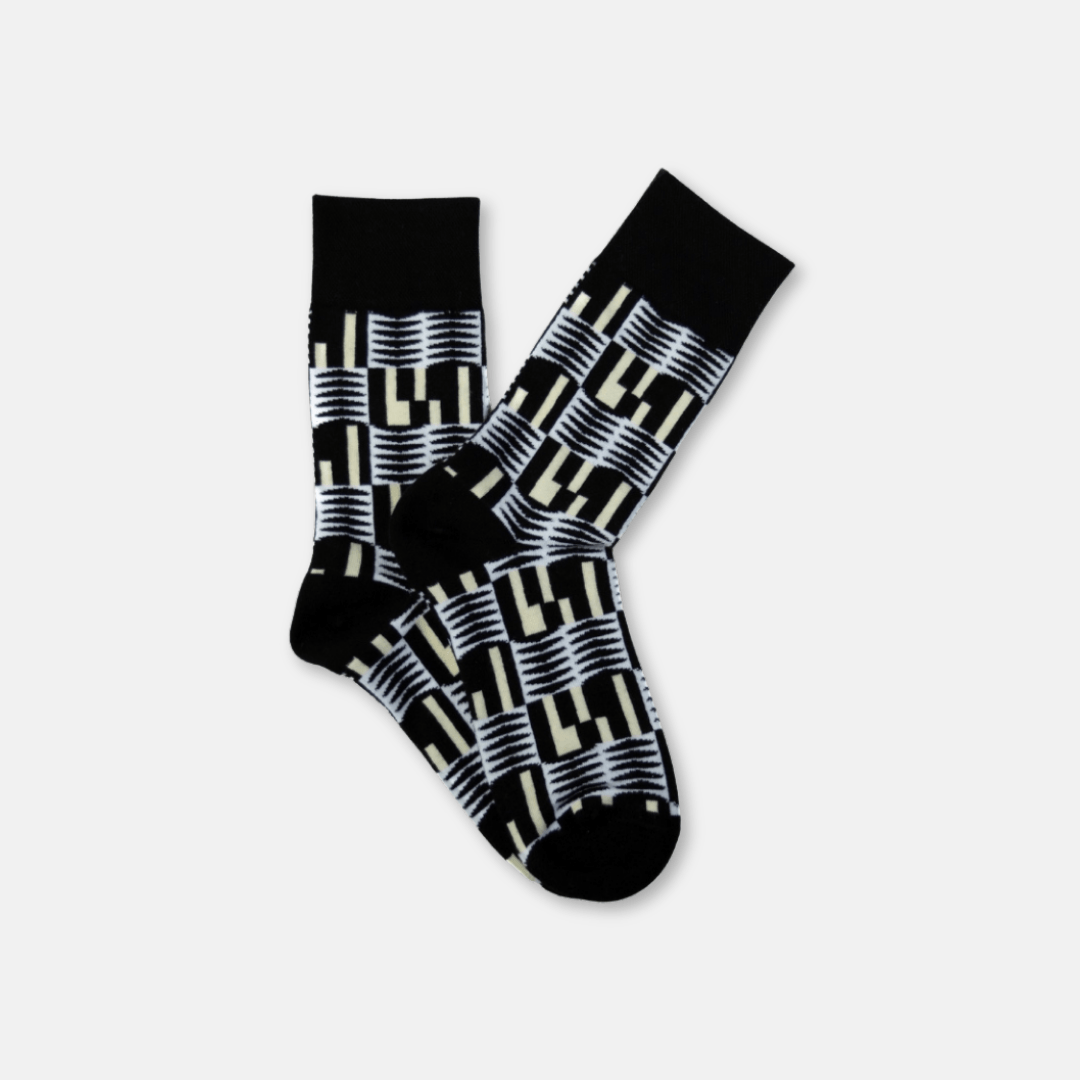 Afropop Black Zebra Socks (M/L)