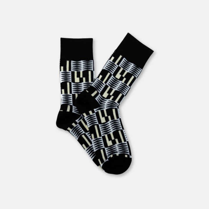 Afropop Black Zebra Socks (M/L)