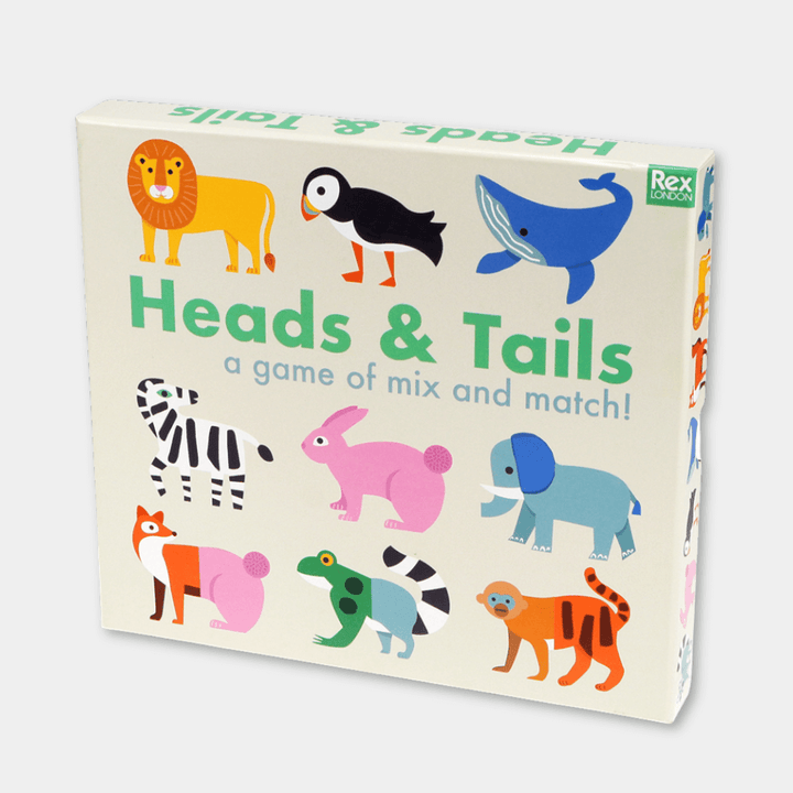Animals Heads & Tails Card Game
