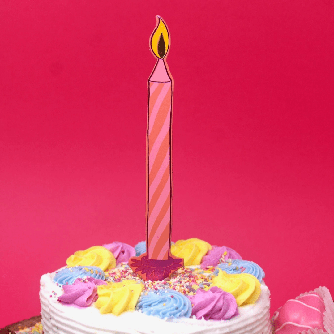 Birthday Candle Bookmark