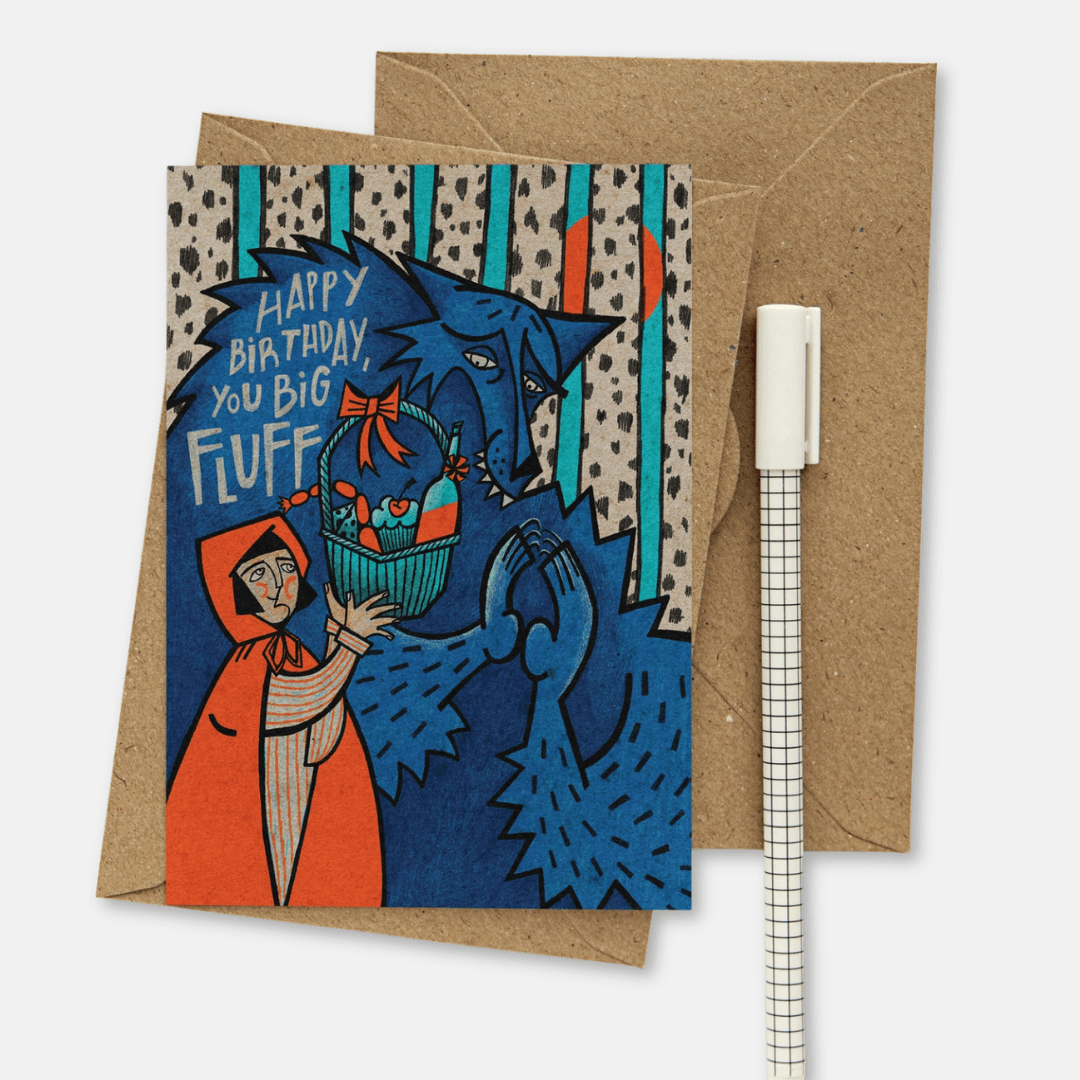Big Fluff Birthday Greetings Card