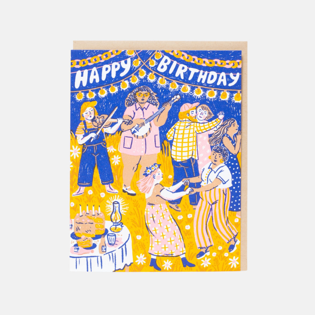 Birthday Barn Dance Greetings Card