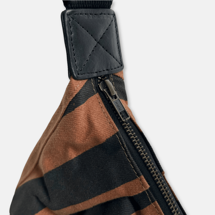 Stripe Crossbody Sling Bag