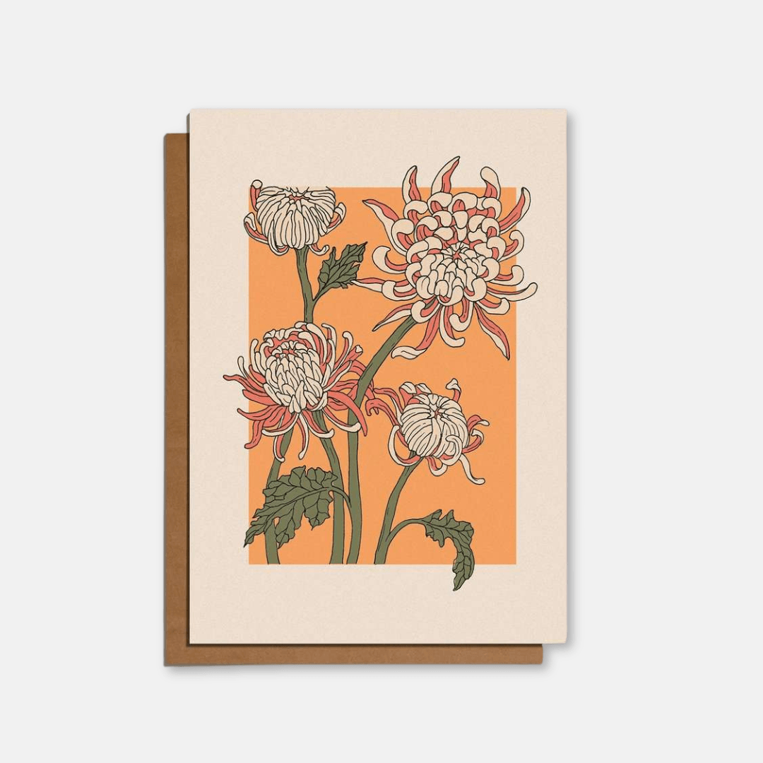 Perennial Floral Greetings Card