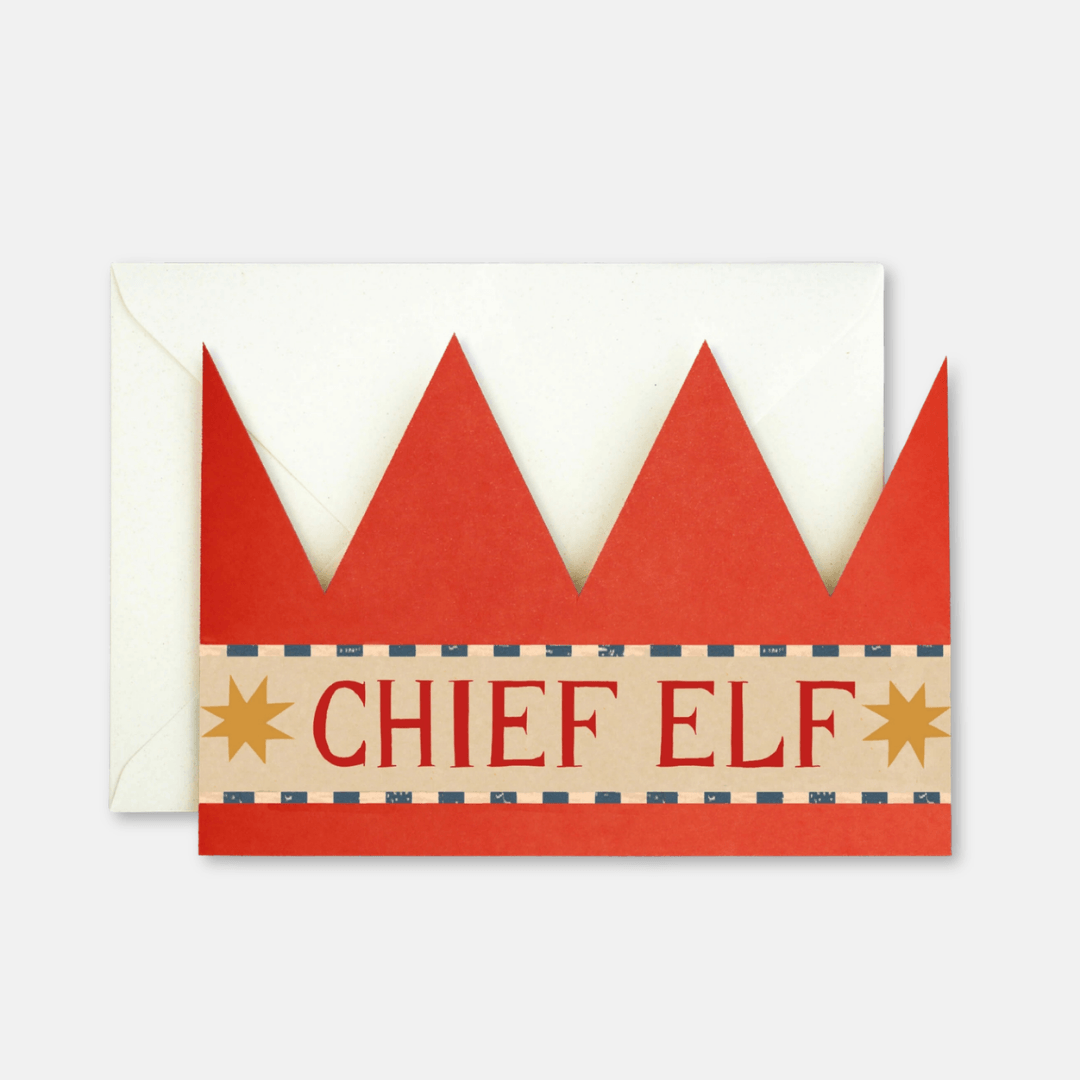 Chief Elf Christmas Party Hat in Envelope