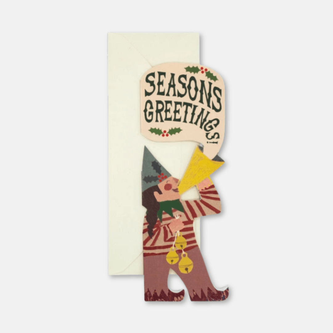 Christmas Elf Girl Greetings Card