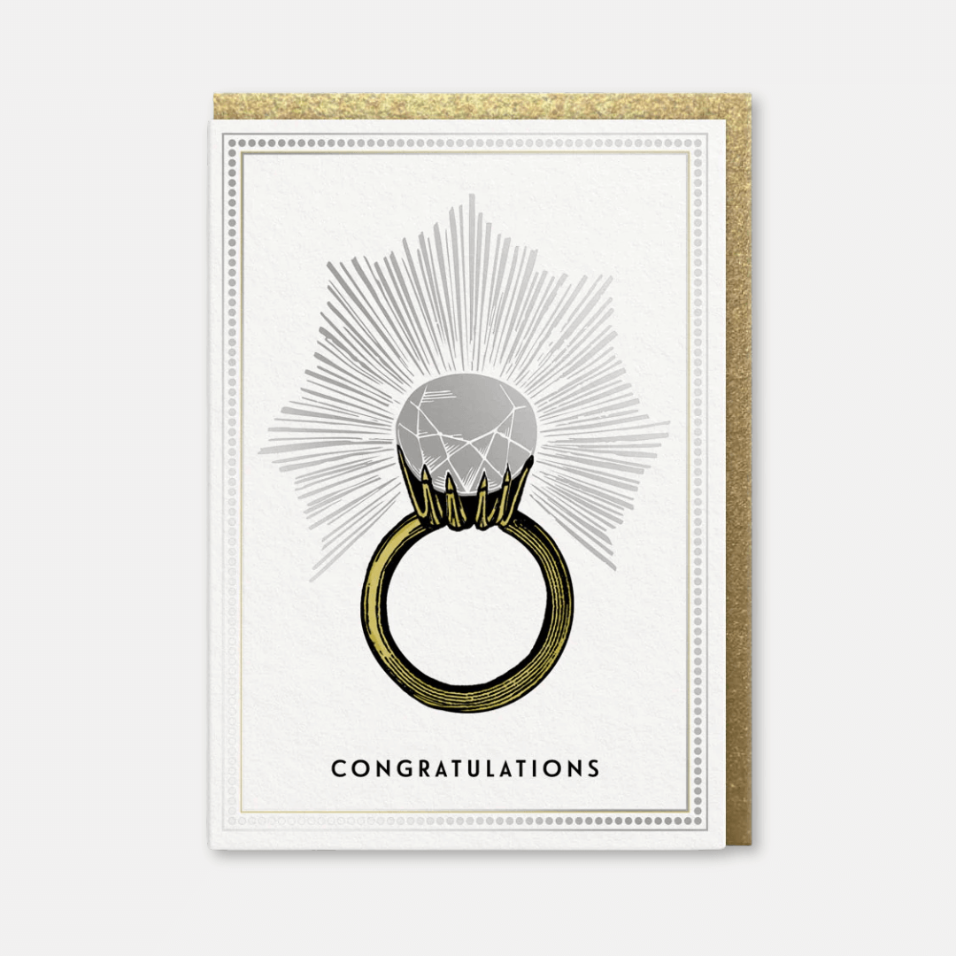 Engagement Ring Greetings Card