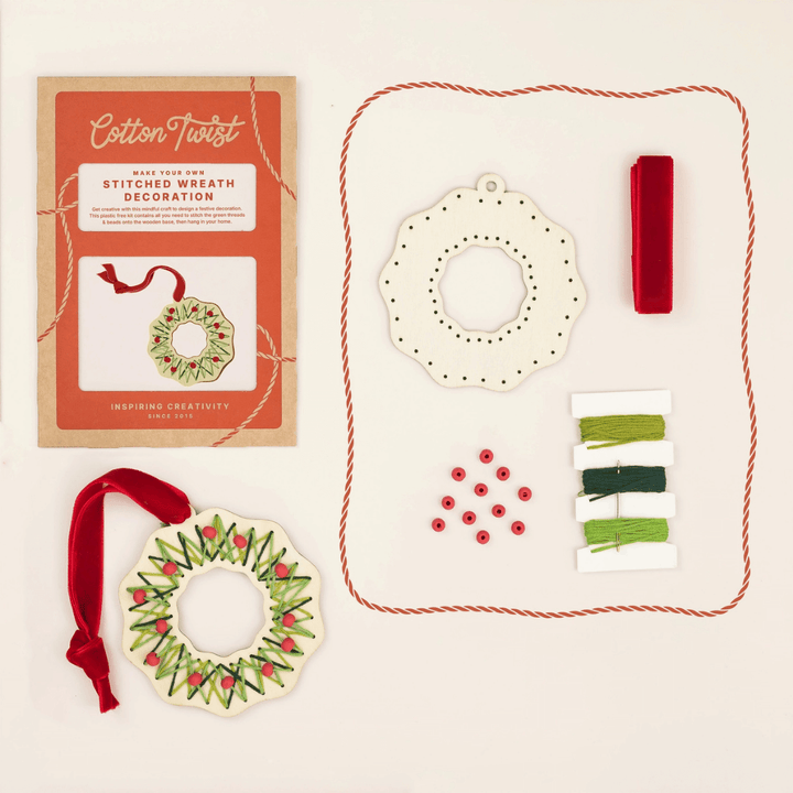 Make Your Own Stitched Wreath Decoration Kit