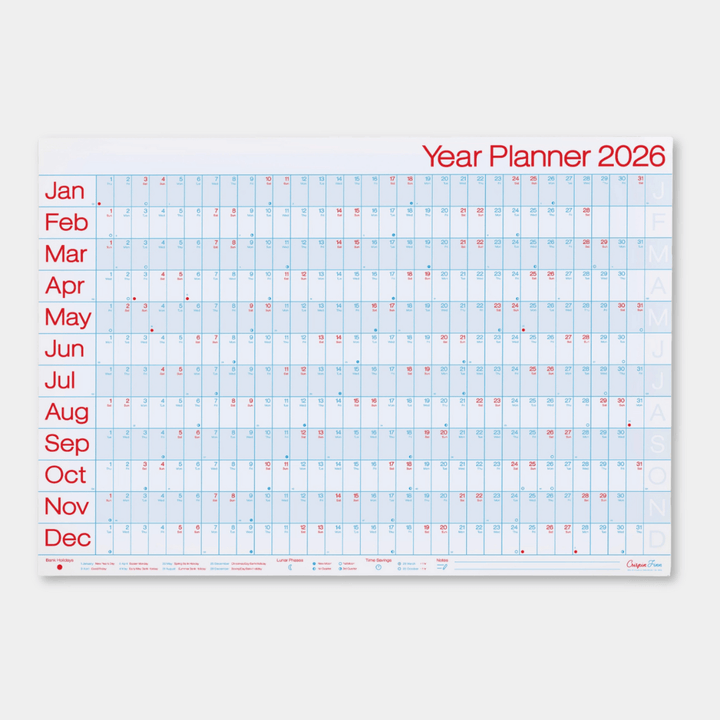 Crispin Finn 2026 Wall Planners