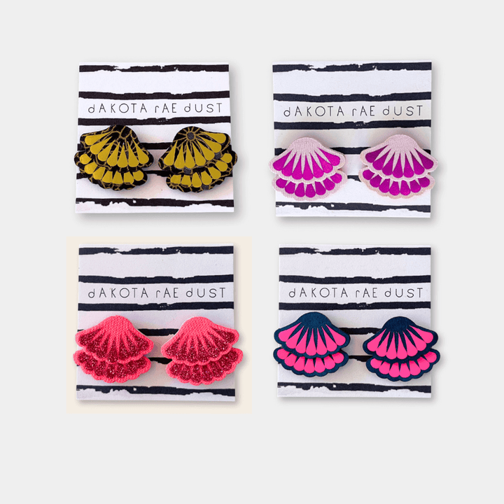 Tiered Frill Stud Earrings