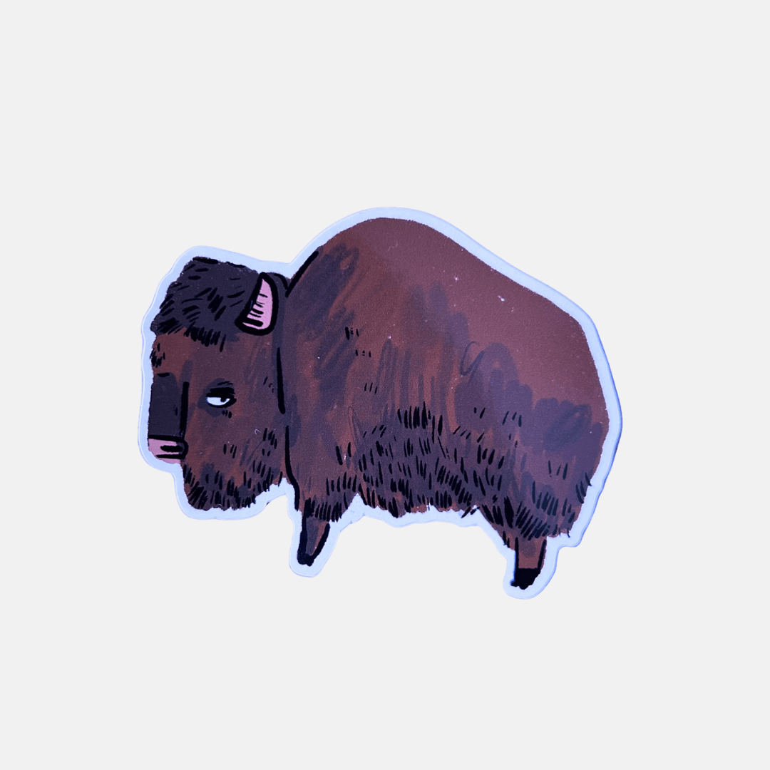 Bison Vinyl Sticker