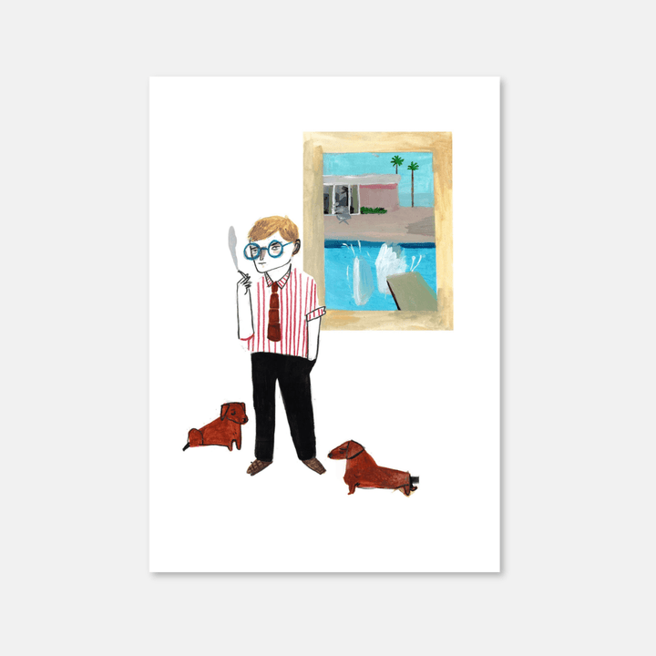 David Hockney A4 Art Print