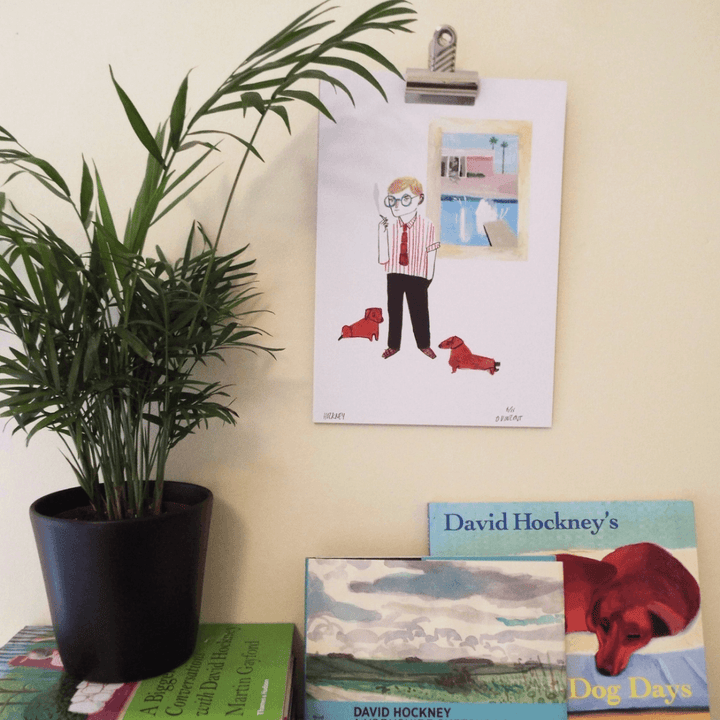 David Hockney A4 Art Print
