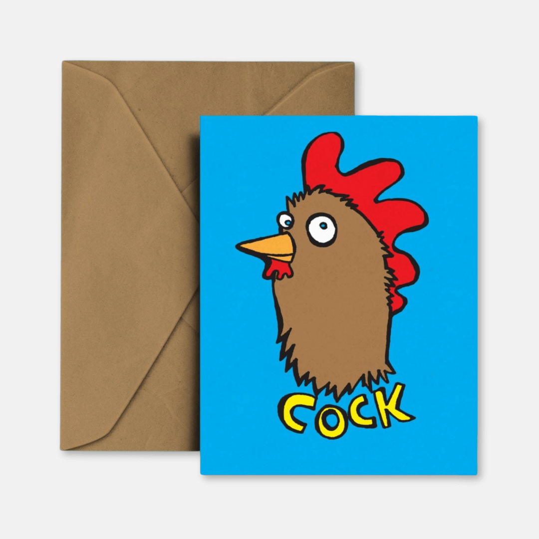 Cock Greetings Card