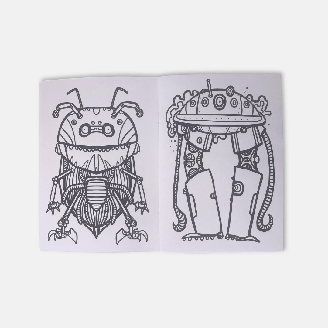 Robots Colouring Book