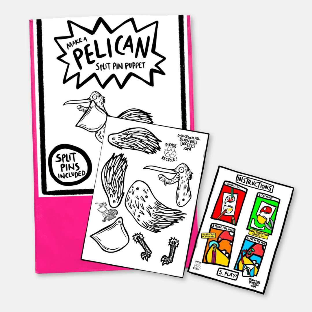 Pelican Pin Puppet Kit