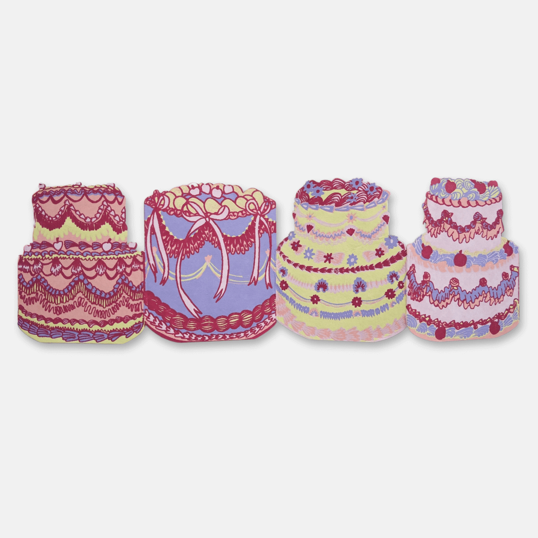 Birthday Cake Concertina Greeting Card
