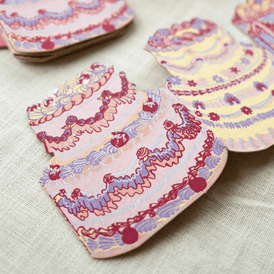 Birthday Cake Concertina Greeting Card