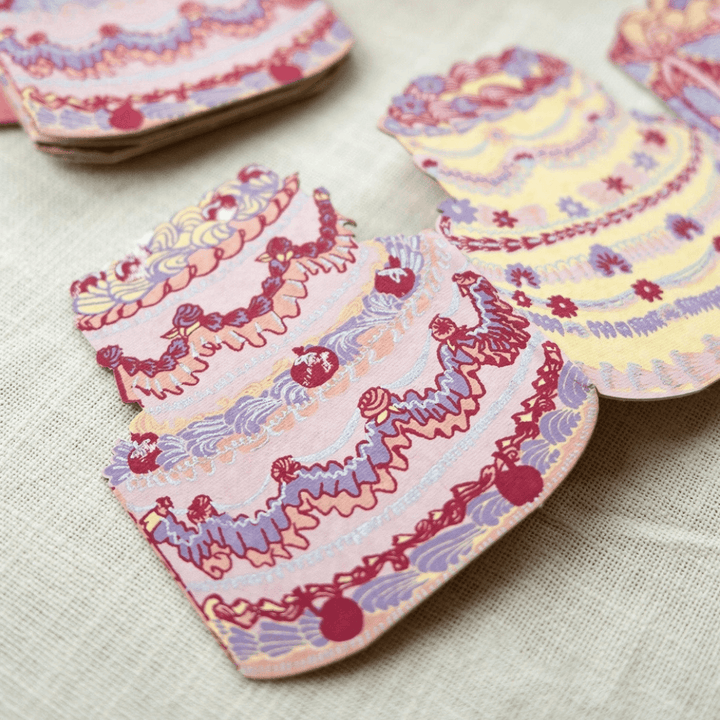 Birthday Cake Concertina Greeting Card