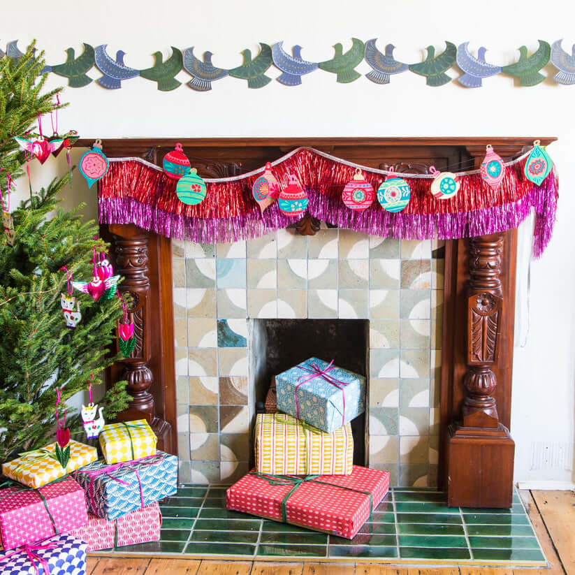 Christmas Bauble Paper Garlands