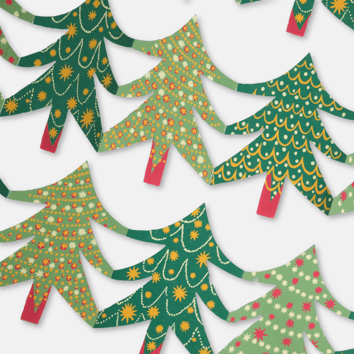 Christmas Trees Concertina Garland
