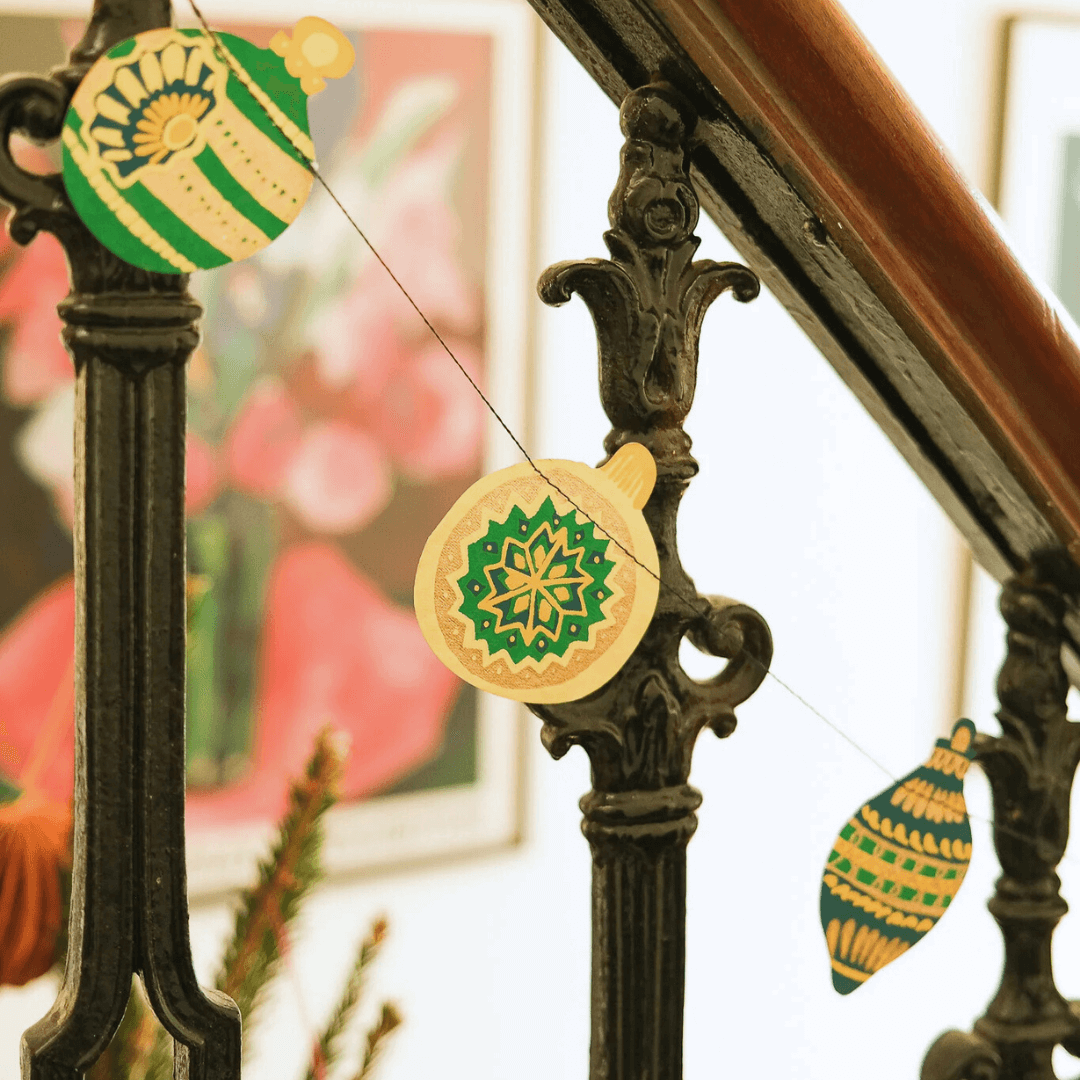 Christmas Bauble Paper Garlands