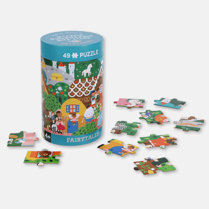 Fairy Tales Spot-The-Difference Puzzle