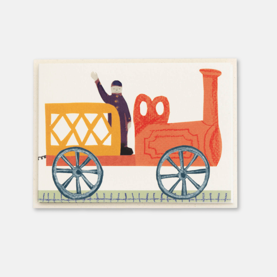 Tirzah's Train Fold Out Greetings Card