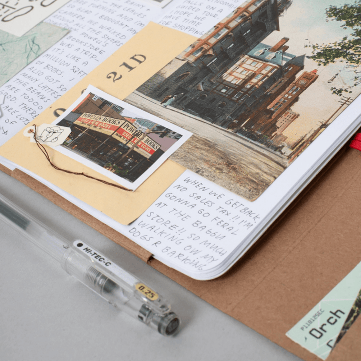 Green Gingham Foldeeo Notebook