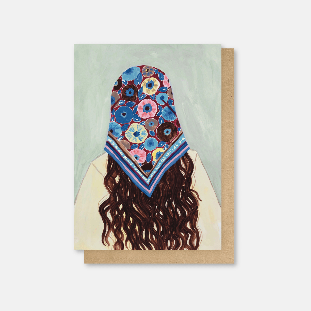 Bandana Girl Greetings Card