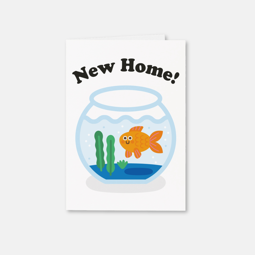 New Home Goldfish Greetings Card