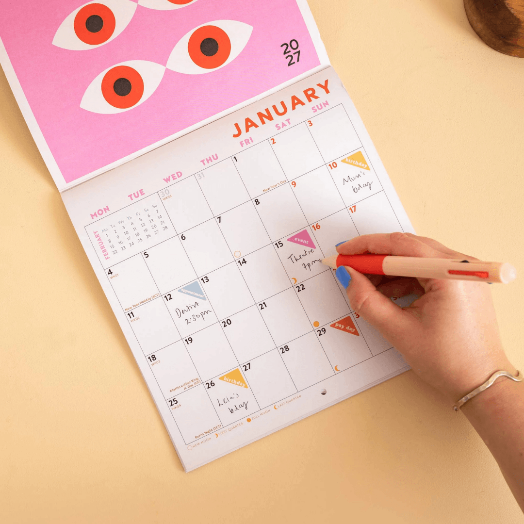2027 Modernist Compact Wall Calendar