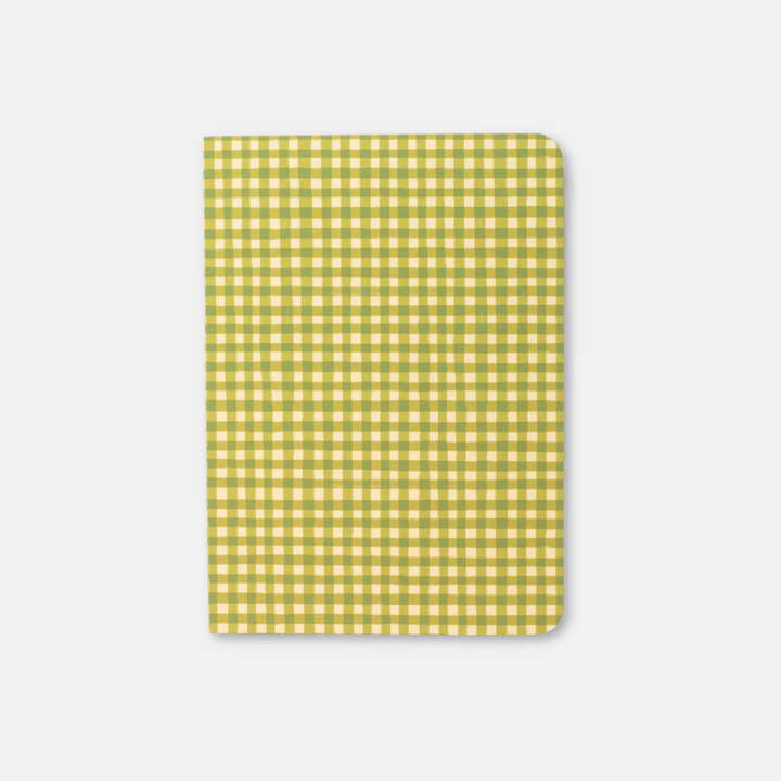 Green Gingham Foldeeo Notebook