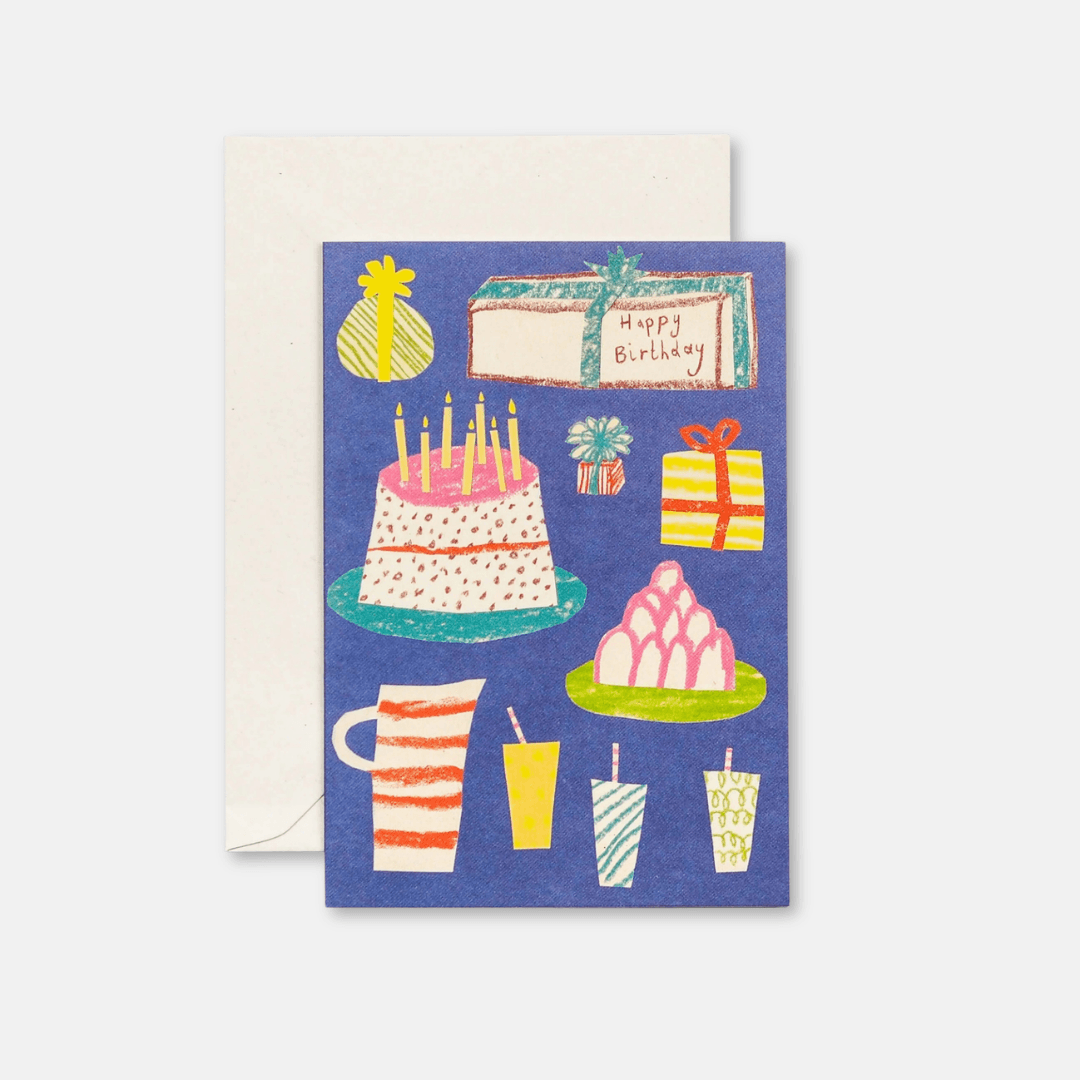 Birthday Cake and Jelly Greetings Card