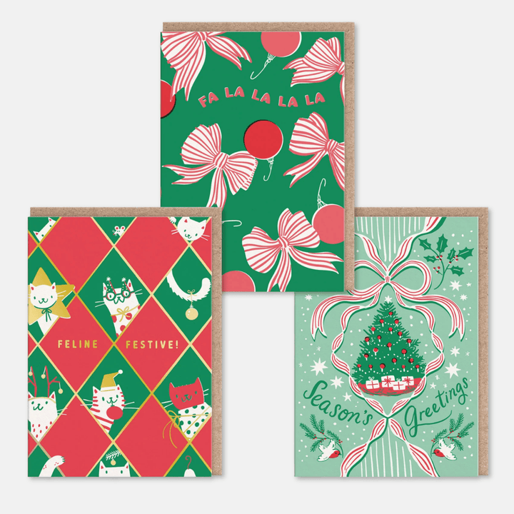 Hello Lucky! Christmas Greetings Cards 9 Pack