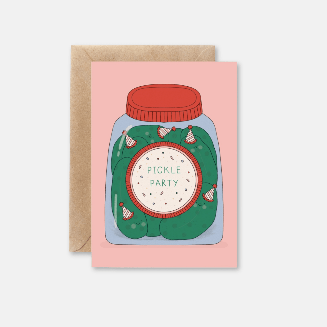 Pickle Party Birthday Greetings Card