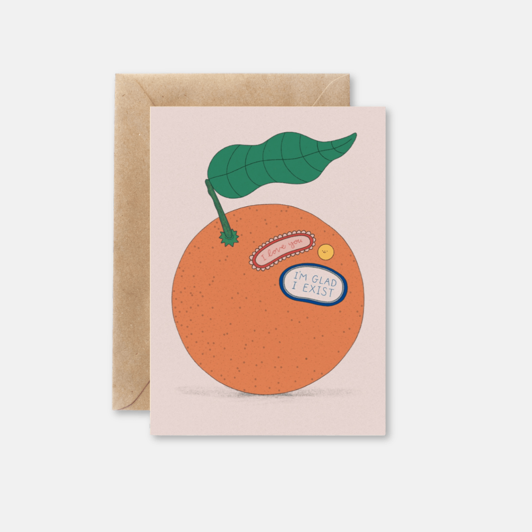 The Orange Wendy Cope Greetings Card