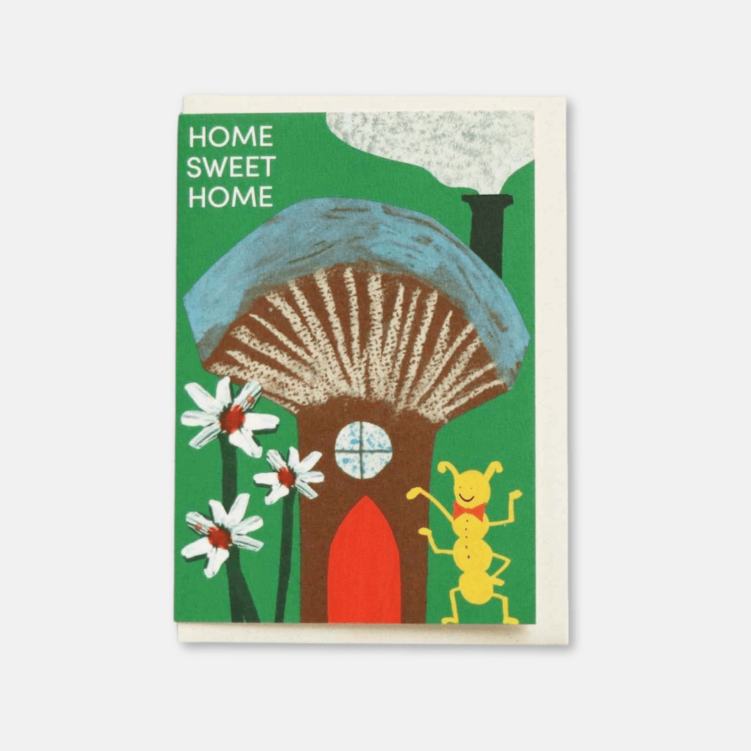 Mushroom House New Home Greetings Card