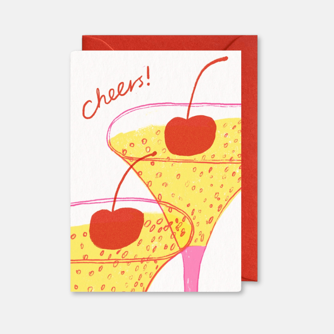 Cheers Cocktail Greetings Card