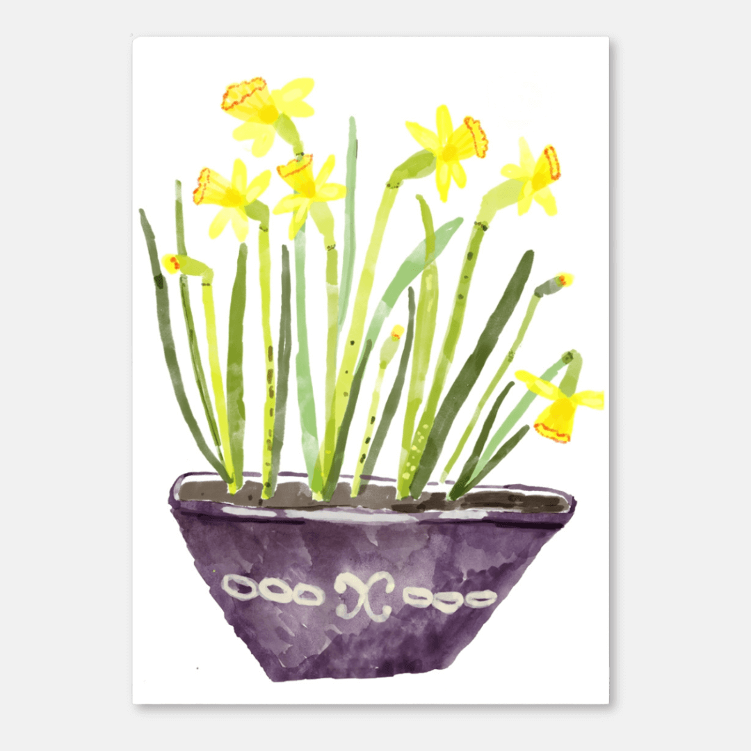 Daffodils A3 Riso Art Print