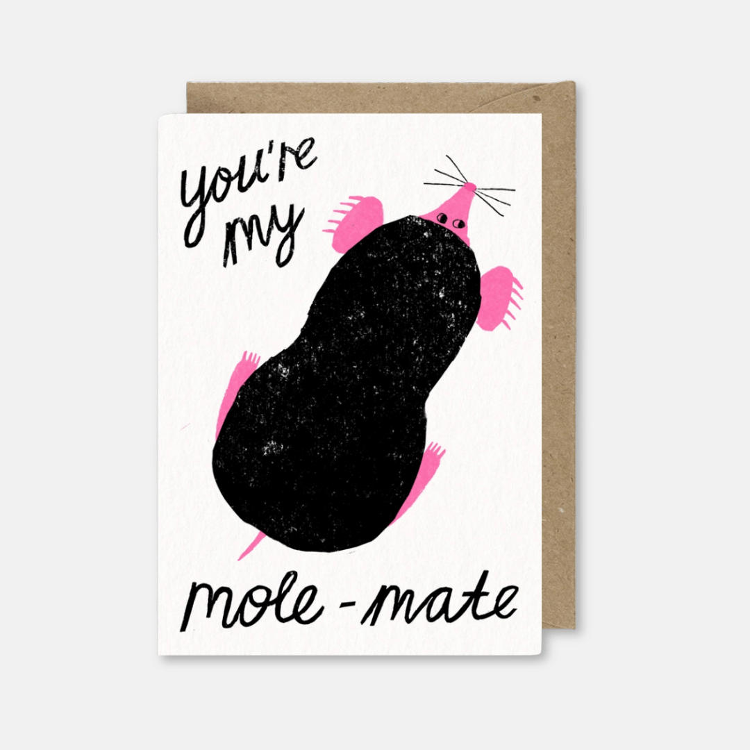 Mole-Mate Greetings Card