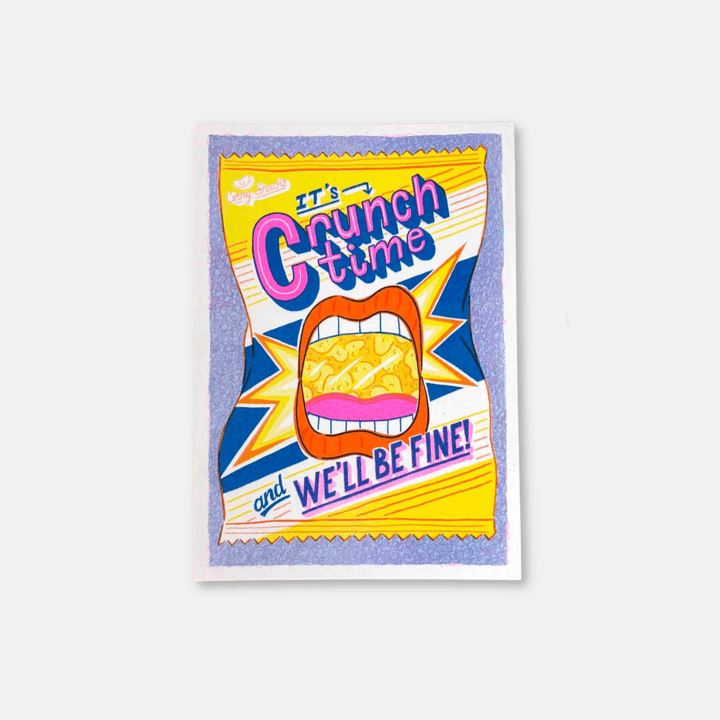 Crunch Time A5 Riso Art Print
