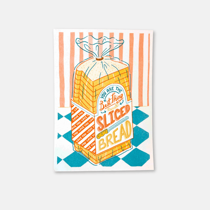 Sliced Bread A5 Riso Art Print