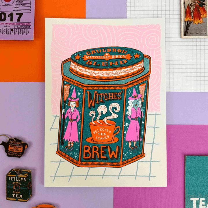 Witches Brew A5 Riso Art Print