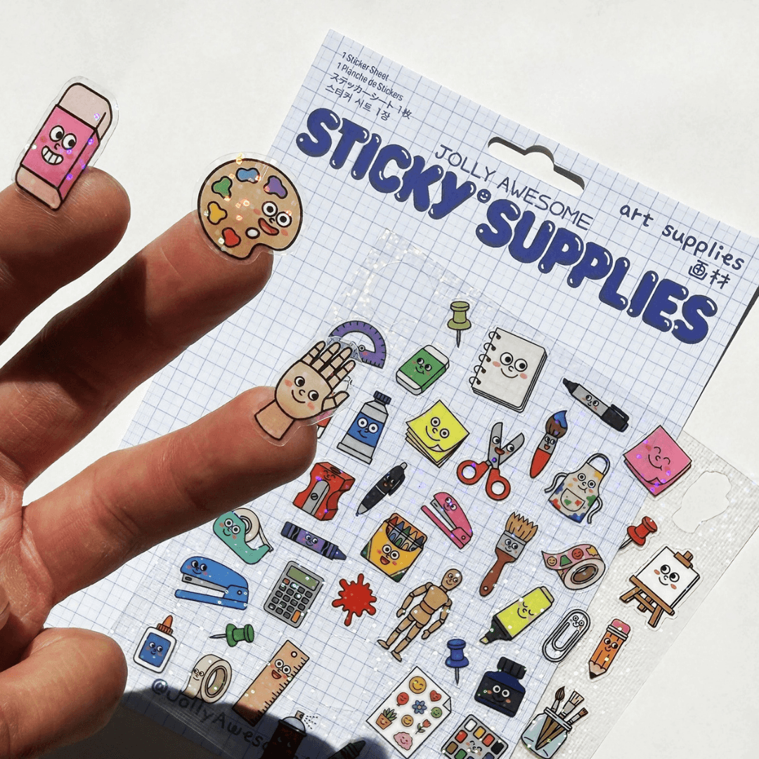 Art Supplies A5 Holographic Sticker Sheet