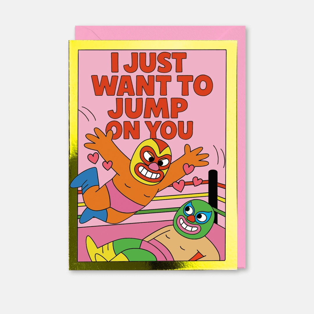 Jump On You Greetings Card
