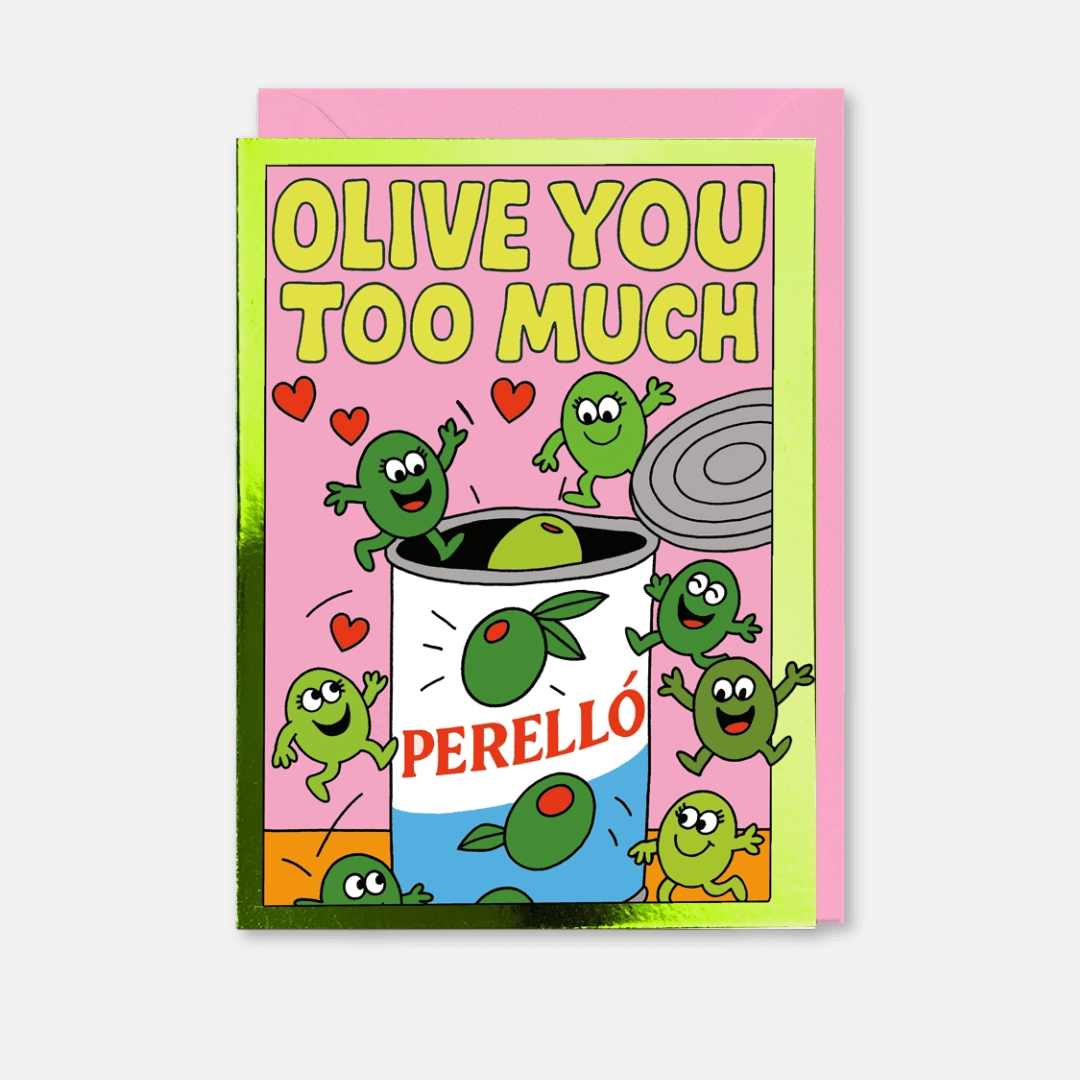 Olive You Greetings Card